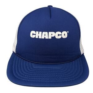 Chapco Snapback Trucker Hat Blue L Adjustable Lightweight Mesh Back Kenda
